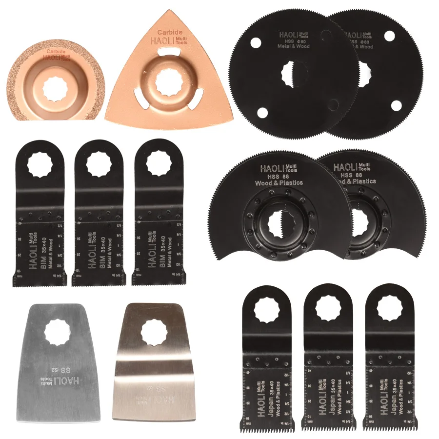 FREE SHIPPING 14 pcs/lot oscillating multi tool saw blade for Ridgid AEG power tools accessories