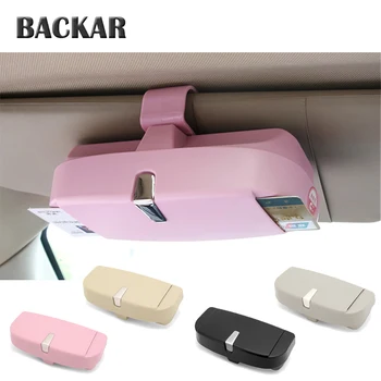 

BACKAR Glasses Storage Case Car Holder Styling For Ford fiesta ranger Honda 2017 Accord 2003-2007 Citroen C5 C3 Car Accessories