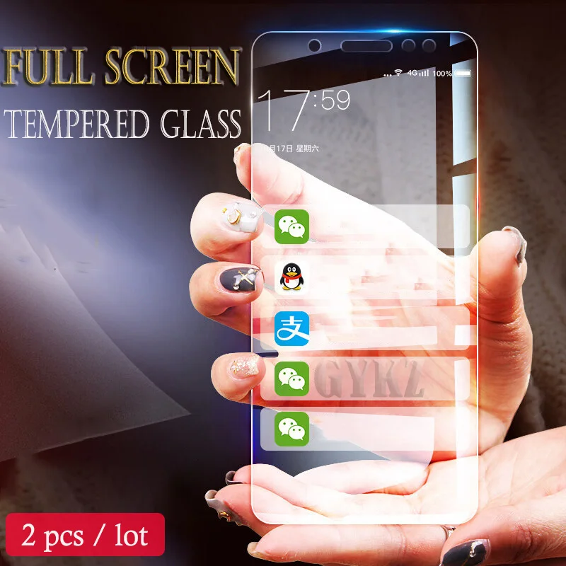 GYKZ 9H FullCover Tempered Glass For Xiaomi Redmi Note 5 pro Redmi Note 6 pro Screen