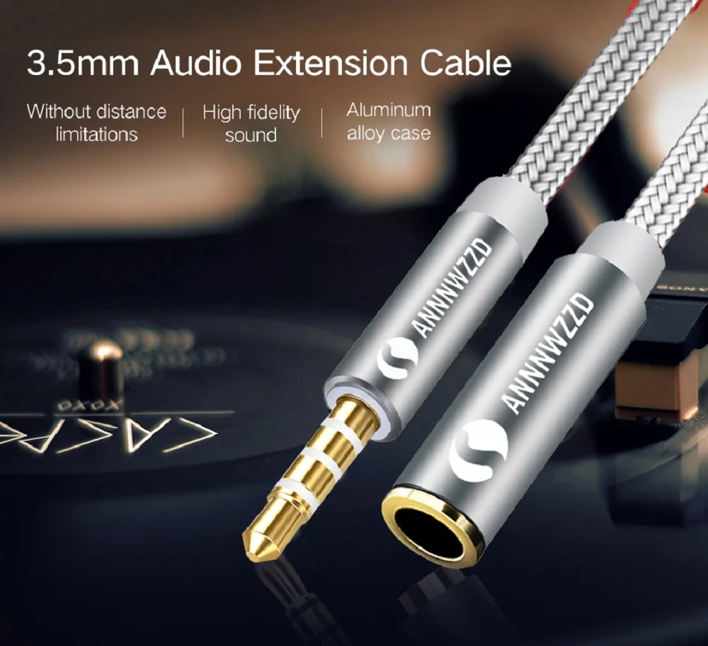 3.5 Headphone Extension Cable 3.5mm Extension Audio Cable Male to Female Aux Cable 3.5mm extension cable For Computer iPhone 3.5 Headphone Extension Cable 3.5mm Extension Audio Cable Male to Female Aux Cable 3.5mm extension cable For Computer iPhone