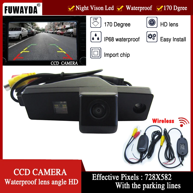 FUWAYDA Беспроводная 520TVls светодиодный камера ночного видения CCD-чип Автомобильная