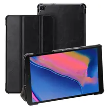 Tampa do suporte para Samsung Galaxy Tab 8.0 P200 P205 SM-P200 SM-P205 Com S Pen 2019 8 “Tablet Ultra fino Estojo De Couro PU