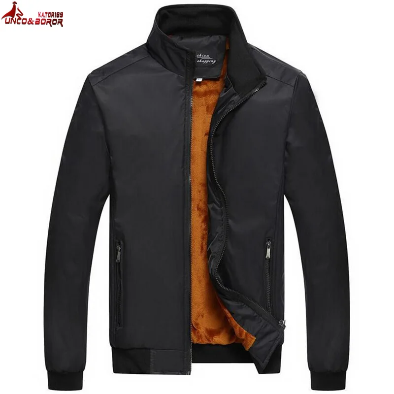 UNCO&BOROR Casual Jacket M 5XL 6XL Men Autumn winter Outerwear thick ...