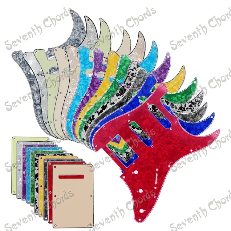 

SSH 3 Ply 11 Holes ST FD Electric Guitar Pickguard and Guitar Backplate Back Plate Tremolo Cover (AS530100_)