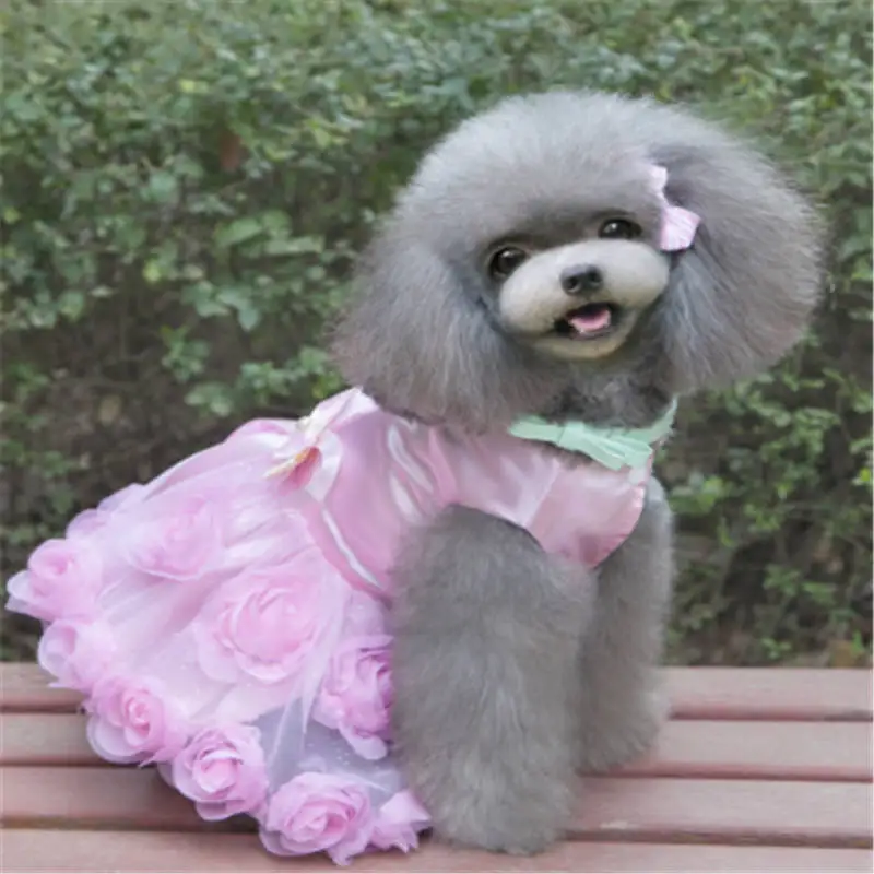 

Pet Dog Clothes Summer Dog Dress for Small Dogs Clothing Skirts Lovely Cat Dresses Party Pet Apparel