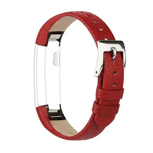 BEESCLOVER Для Fitbit Alta/Alta HR часы из натуральной кожи сменный ремешок r20 - Цвет: Rose red