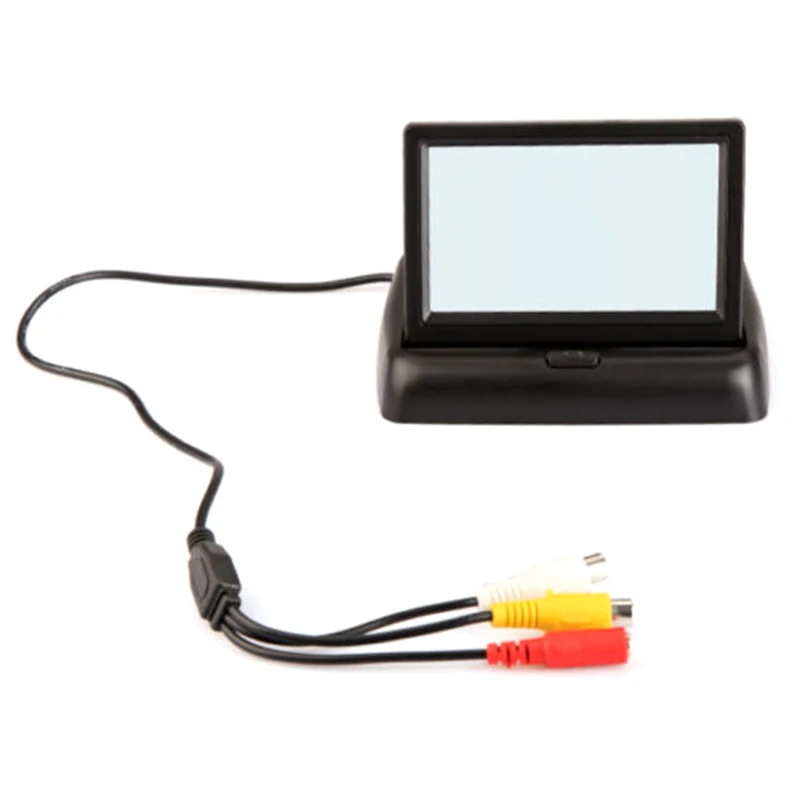 Складной 4,3 дюймовый цветной lcd TFT Обратный монитор заднего вида для автомобиля резервная камера