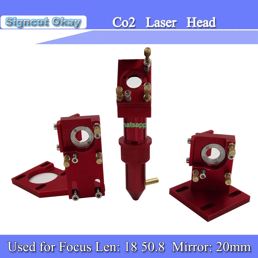 Co2 Laser Head set Focus Lens Mount Holder for Laser engraving machine