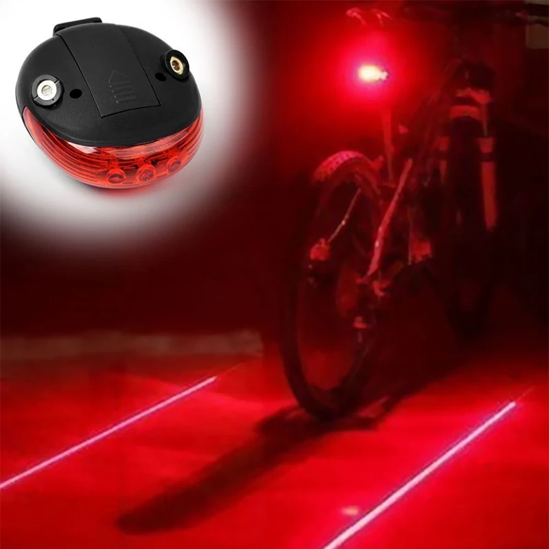 Велосипедный задний светильник(5LED+ 2 лазера) горный велосипедный светильник 7 режимов вспышки Задние фары велосипеда Предупреждение ющие Аксессуары для велосипеда светильник s