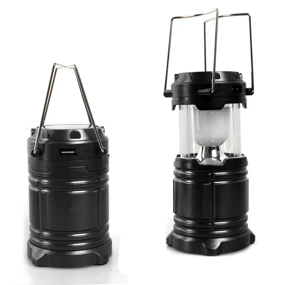 

LED Solar Portable Camping Light Rechargeable Flashlight With Flash Effect Waterproof Outdoor Camping Rechargeable Light