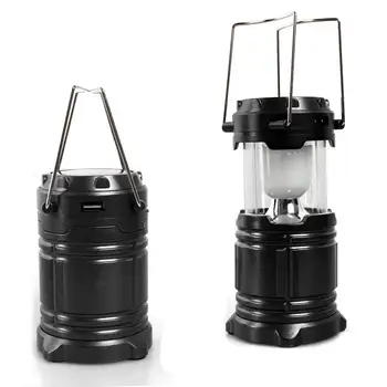 

LED Solar Portable Camping Light Rechargeable Flashlight With Flash Effect Waterproof Outdoor Camping Rechargeable Light