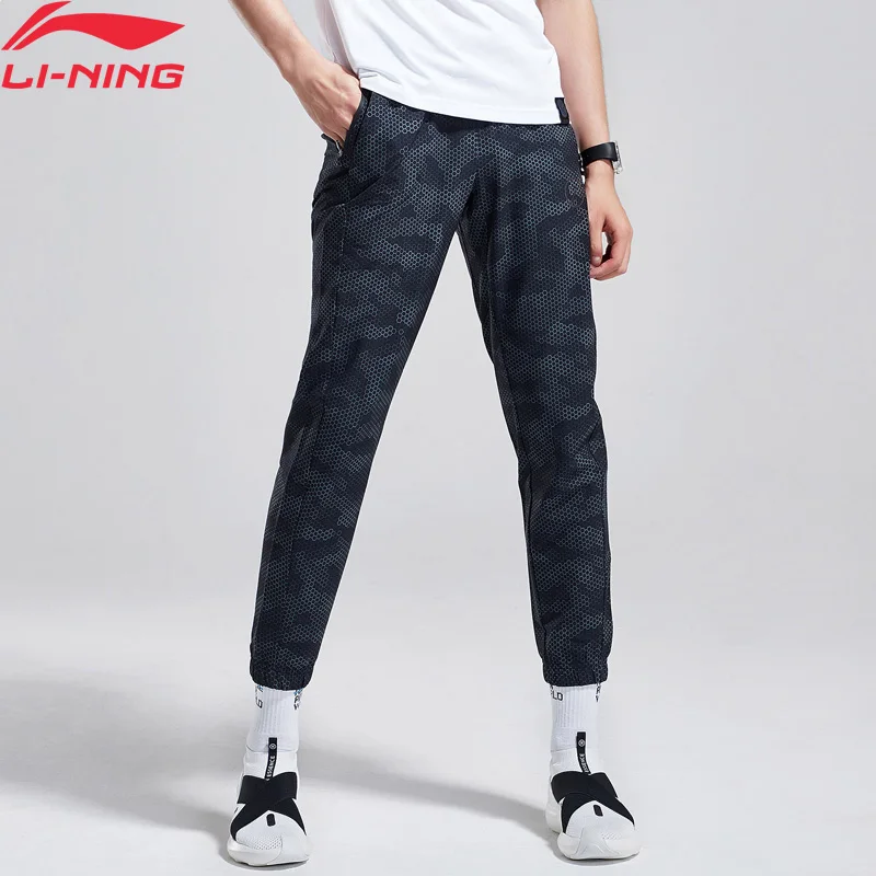 

(Clearance Sale)Li-Ning Men Wade Series Sweat Pants 90% Polyester 10% Spandex Comfort Elastic LiNing Sports Pants AYKN141 MKY393