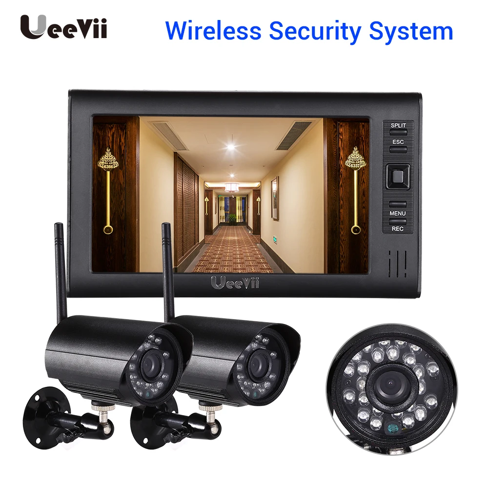 480P ЖК монитор POE NVR комплект CCTV система ИК ночного видения наружная Домашняя