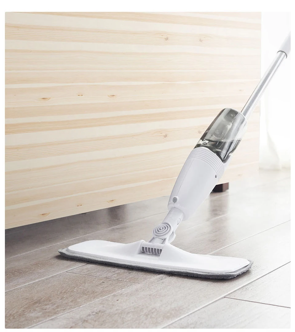 Original Xiaomi Deerma Water Spraying Sweeper Mijia Floor Cleaner Carbon Fiber Dust Mops 360 Rotating Rod 350ml Tank Waxing Mop  (4)
