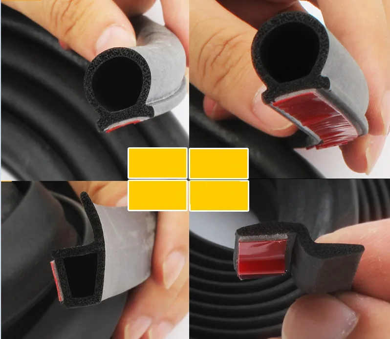 Small D Car Door Insulation Rubber Seals For Bmw Peugeot Audi Auto