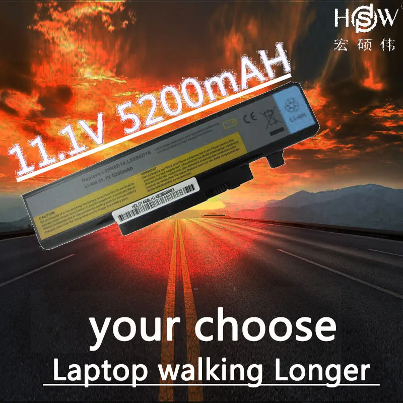 

HSW 5200mAh battery For LENOVO IdeaPad Y460 Y460A Y460AT Y460P Y460N Y560 Y560A Y560P B560 B560A V560 V560A L10S6Y01 bateria