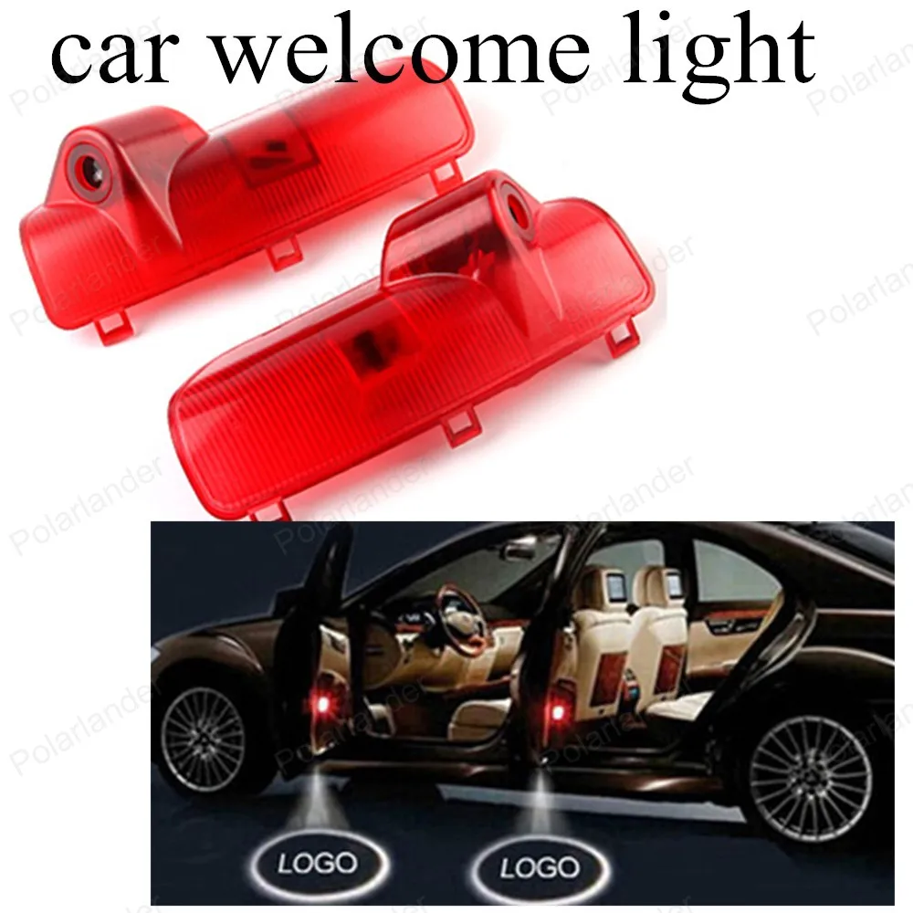 Promotion For Hyundai Car Door Step Shadow 2PCS Led Auto Logo Emblem