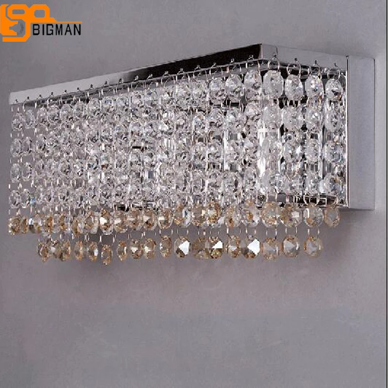 

beautiful design crystal wall lamp modern LED light wall luminare length 36cm home lighting
