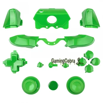 

Matte Green Full Set RT LB RB LB Dpad Buttons for Xbox One 3.5 mm 1697 for Xbox One Elite 1698 Controller