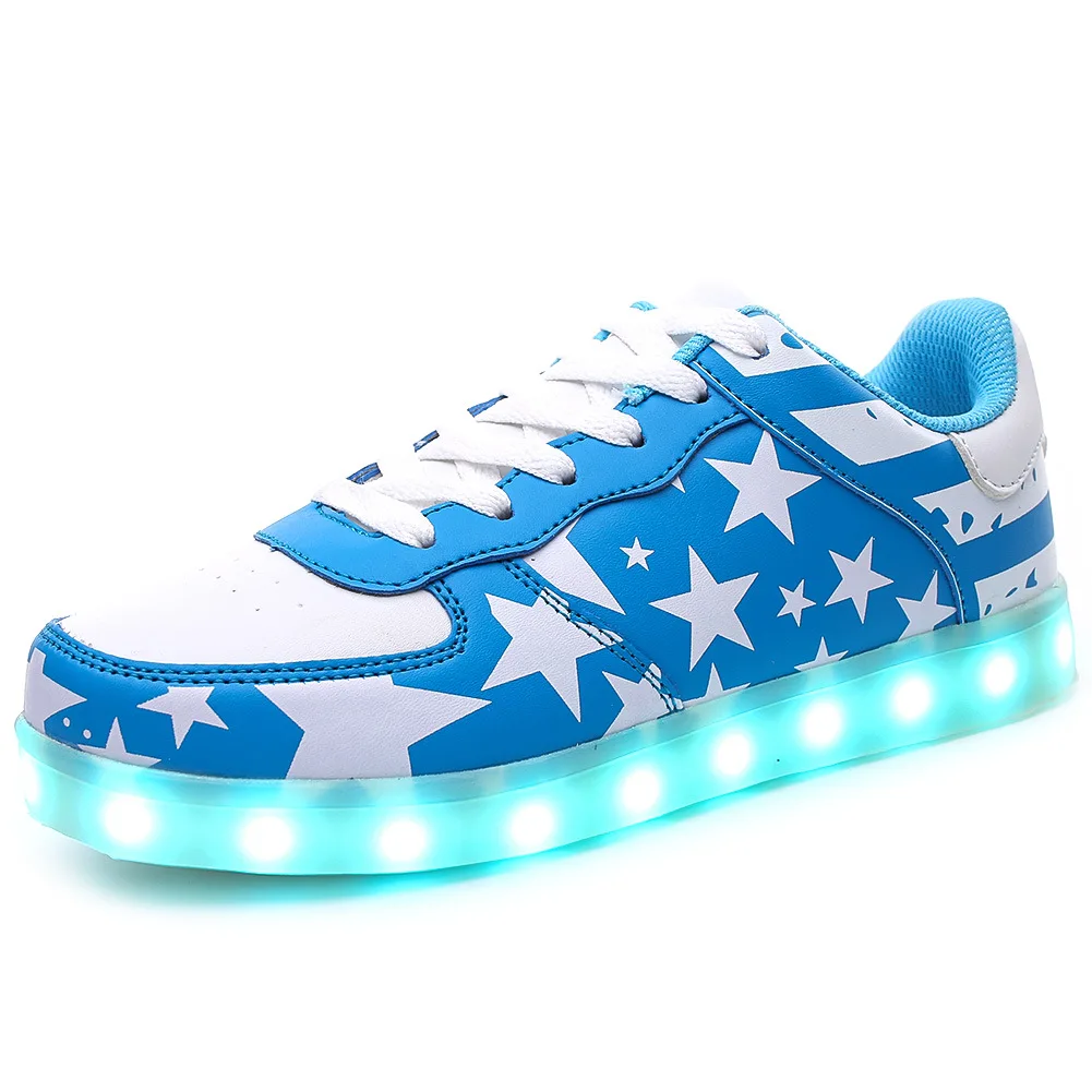 

2018 tenis feminino chaussures homme sport USB charging LED lamp shoes for shoes