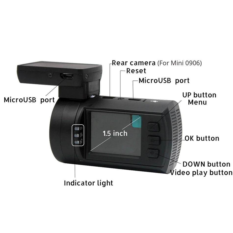 Видеорегистратор Conkim Novatek 96663 1080P 60FPS Ultra HD Автомобильный видеорегистратор GPS