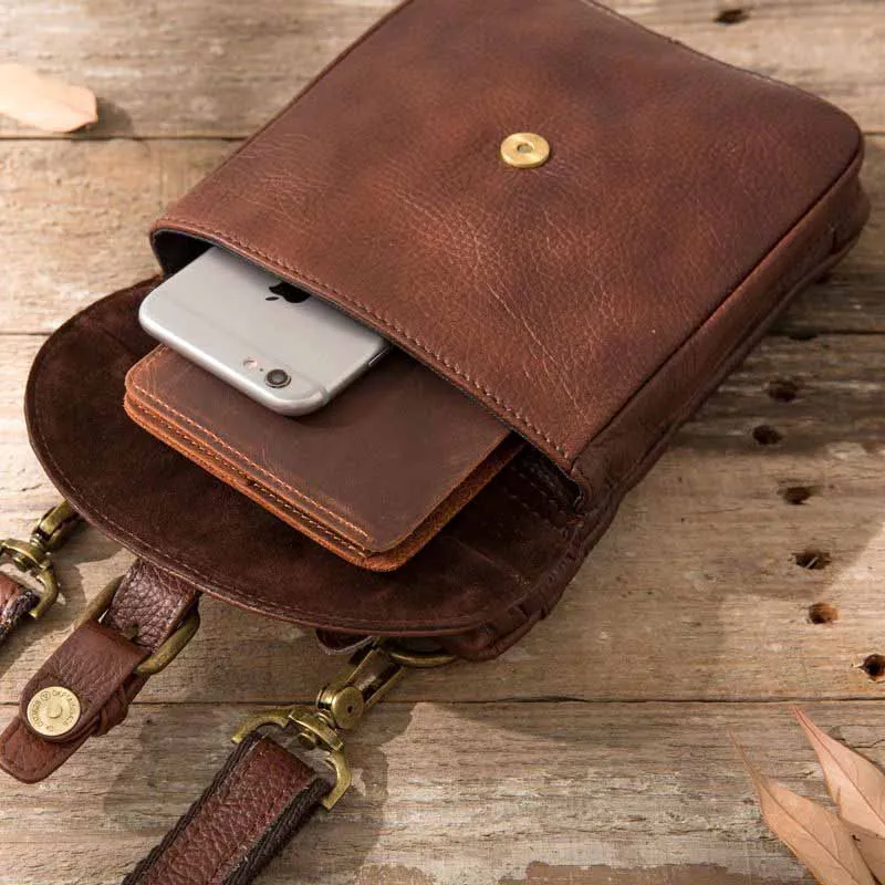 AETOO Original retro first layer cowhide multi-function bag tide men's bag men's pockets Messenger bag shoulder bag leather cowh