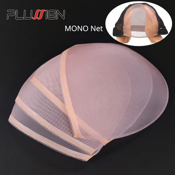 

Plussign Mono Net Lace Closure Frontal Base 15*14 Cm Brown Color Swiss Lace Wig Caps For Making Closure 1Pcs/Lot Stocking Cap