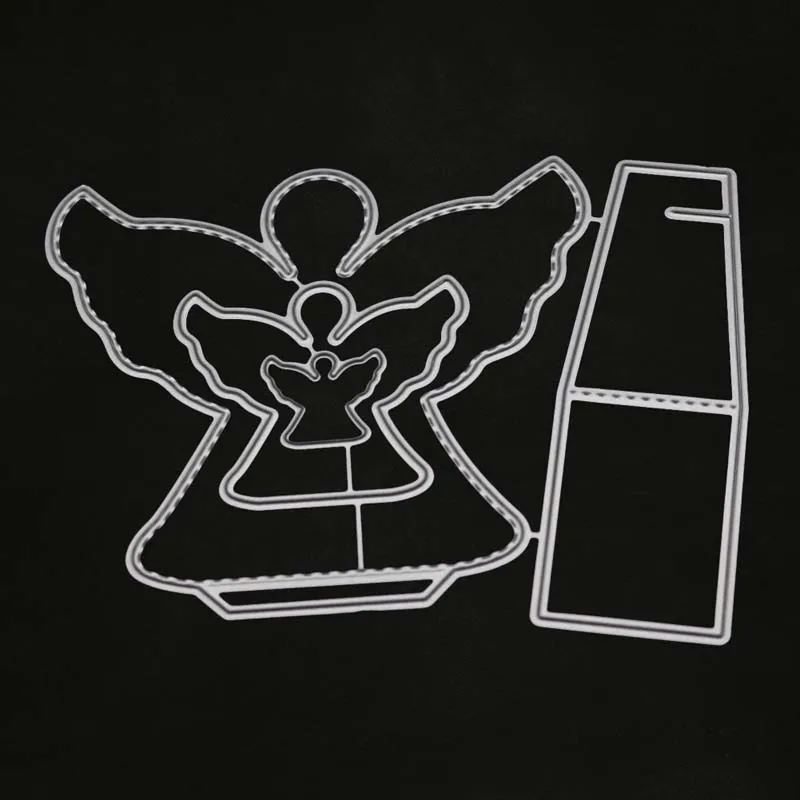 

angel frame metal cutting dies for Scrapbooking Craft DIY Card Making Decor embossing alinacutle paper cutter clear stamps new