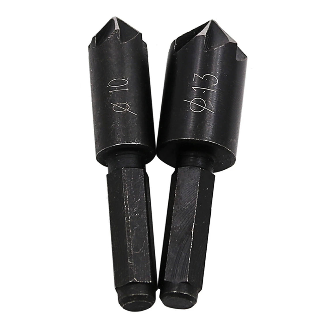 2 Pcs/lot Woodworking Chamfer Bit 7 Flute 82 Degrees 1/4" Hex Shank