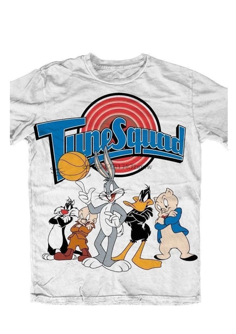 Looney Tunes Space Jam Squad официальная Мужская футболка с буквенным принтом Молодежная