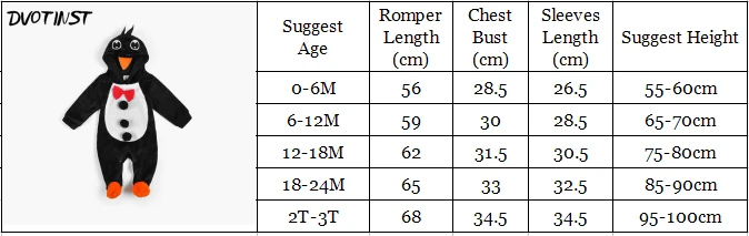 Dvotinst/Зимний Детский комбинезон «Пингвин» для маленьких мальчиков и девочек, маскарадный костюм на Хэллоуин, одежда для Пурима, Infantil, костюм для малышей