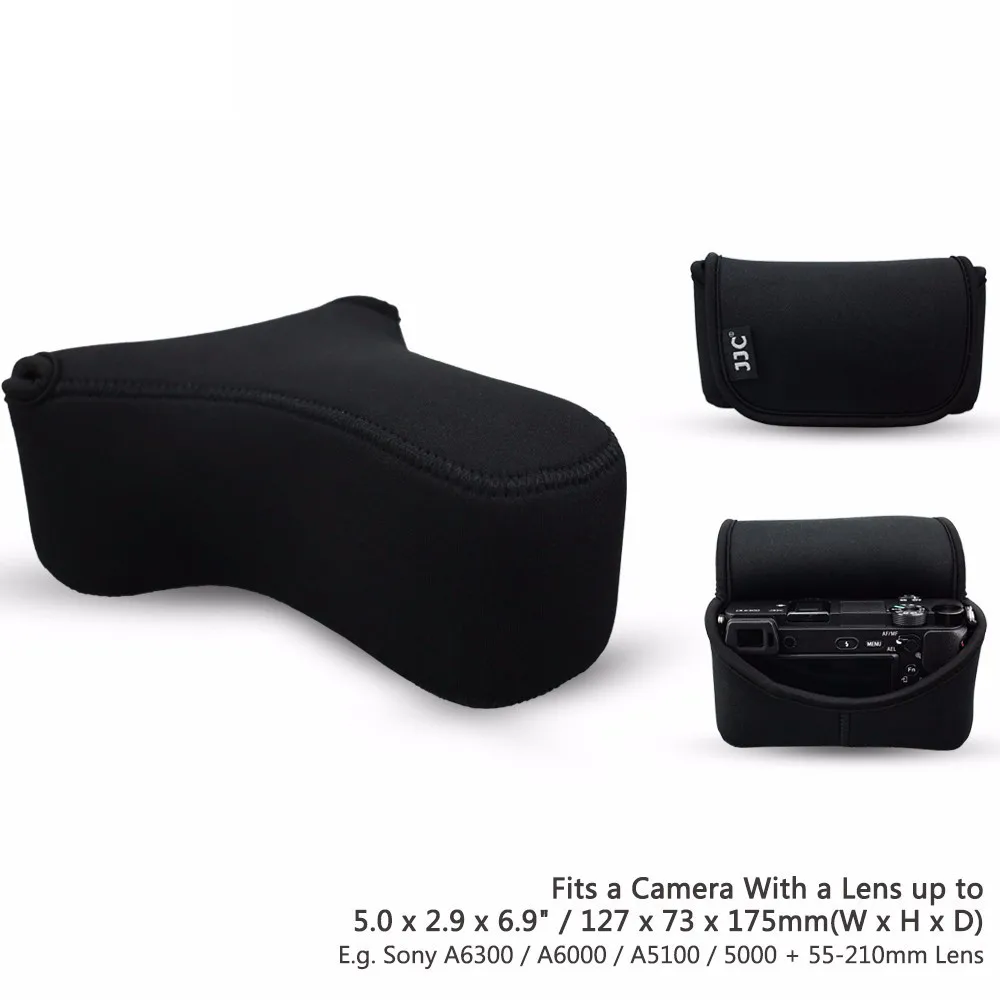 OC S3BK Neoprene Mirrorless Camera Pouch Case for Sony A6300/A6000
