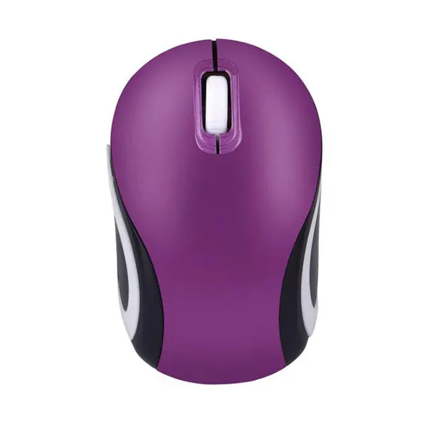 Для ПК Беспроводная мышь для ноутбука Игровые Мыши регулируемые 2000 dpi USB приемник оптическая мышь Sem Fio мини портативная игра компьютерные игры - Цвет: Purple