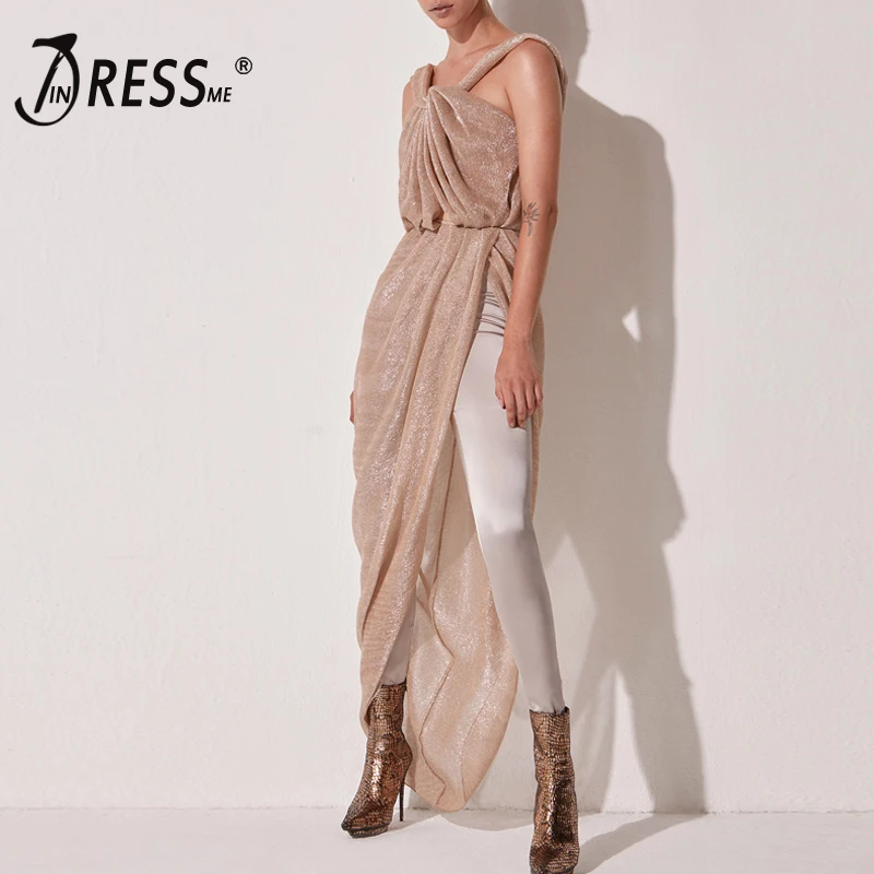 Женское платье в пол INDRESSME с V образным вырезом на бретелях|Платья| |
