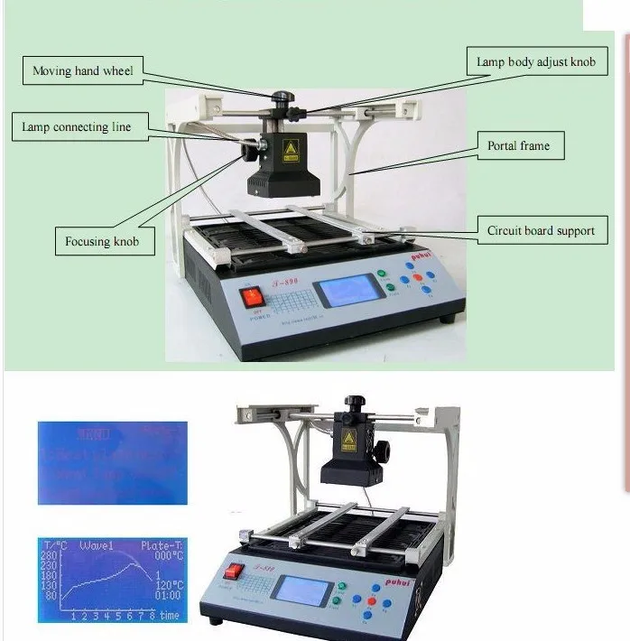 T890 сварочный аппарат BGA IRDA инфракрасный обогрев паяльная станция