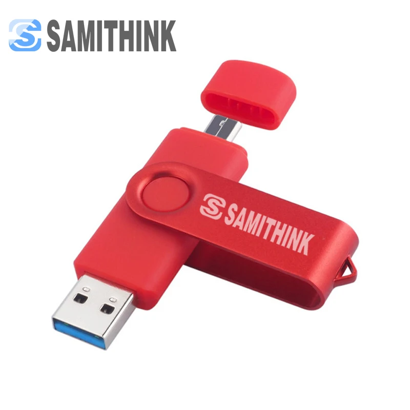 SAMITHINK USB флеш-накопитель 64 Гб OTG USB 3,0 флеш-накопитель высокоскоростной USB флеш-накопитель с логотипом на заказ USB флеш-накопитель 64 ГБ 16 ГБ 8 ГБ