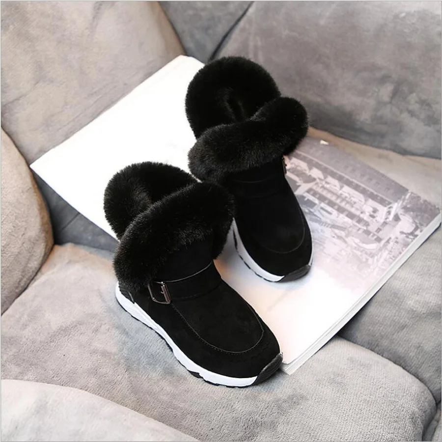 Зимние ботинки для девушки детская зимняя обувь бархат утолщение мех мальчиков детская кожаная обувь кожаные сапоги Рождественская детская обувь