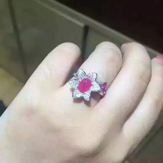 Natural red ruby gem Ring Natural gemstone ring 925 sterling silver trendy Elegant Starfish star women girl party fine Jewelry цена Natural red ruby gem Ring Natural gemstone ring 925 sterling silver trendy Elegant Starfish star women girl party fine Jewelry цены онлайн