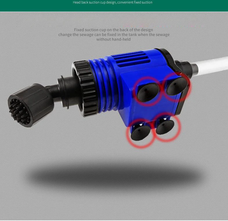Автоматической очистки аквариума резервуар для воды смены гравий чище очиститель аквариума инструмент рыба фекалий вакуумный Сифон насос яснее с шланг Одеяло