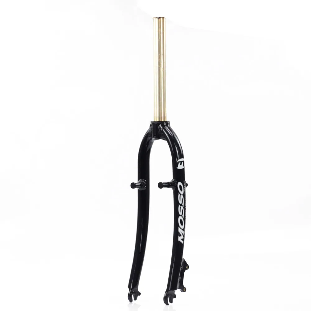 

MOSSO Aluminum Carbon MTB Bike 26" Rigid Fork 28.6mm 1 1/8" Disc Brake V Brake Bent 100mm Moutain Bicycle Forks Bike Parts