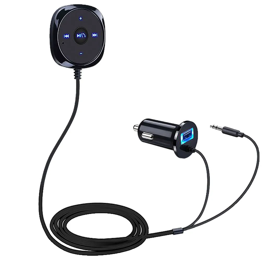 Bluetooth fm-передатчик Mp3 автомобильный аудио беспроводной плеер Автомобильный fm-модулятор Handsfree Bluetooth автомобильный комплект для iPhone X - Название цвета: Черный