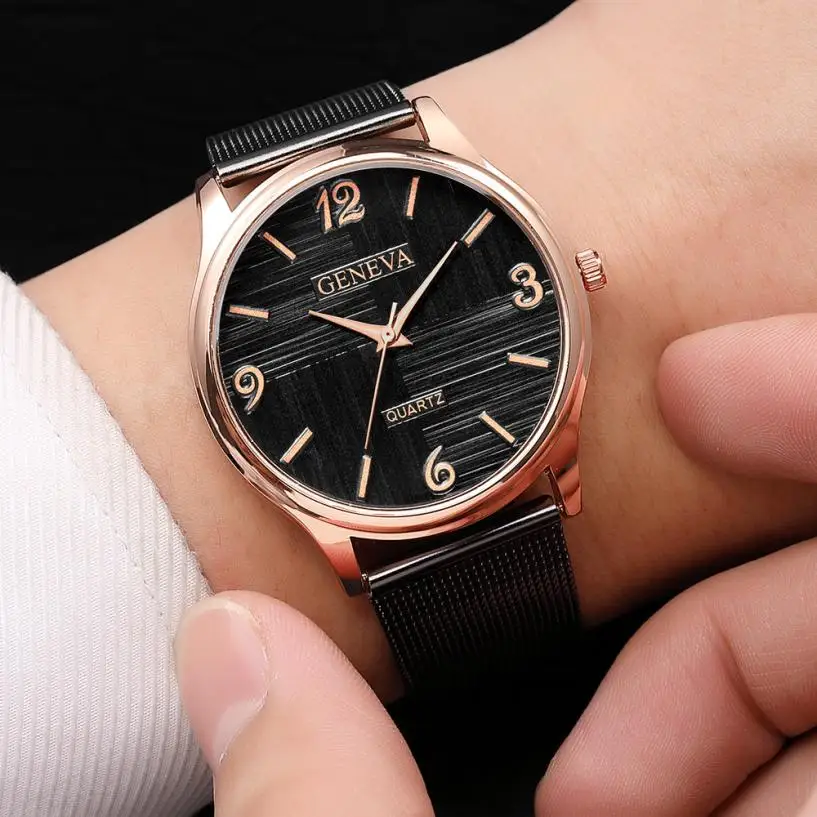 Geneva, мужские наручные часы ультра тонкие часы кварцевые спортивные часы водонепроницаемые военные аналоговые наручные часы из нержавеющей стали montres homme# L05