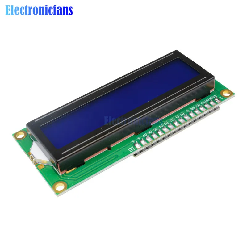 Синий Дисплей IIC/I2C/TWI/SPI Последовательный Интерфейс 1602 16X2 символа ЖК-дисплей Подсветка модуль ЖК-дисплей-1602 5 В для Arduino