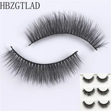 Hbzgtlad 3 набор ресниц 3D накладные ресницы перекрещивающиеся густые натуральные накладные ресницы Профессиональный макияж Длинные Накладные ресницы
