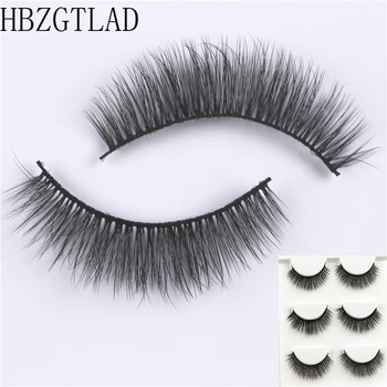 

HBZGTLAD 3 pairs Lashes 3D False Eyelashes Crisscross Thick Natural Fake Eye Lashes Professional Makeup Long False Eye Lashes