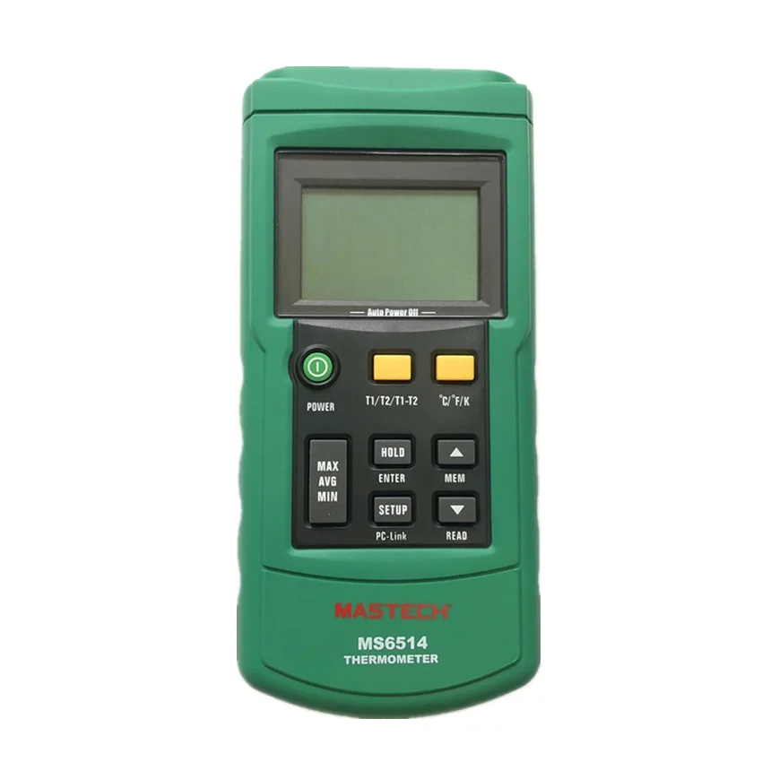 Цифровой термометр MASTECH MS6514 двухканальный с USB интерфейсом 1000 наборов данных