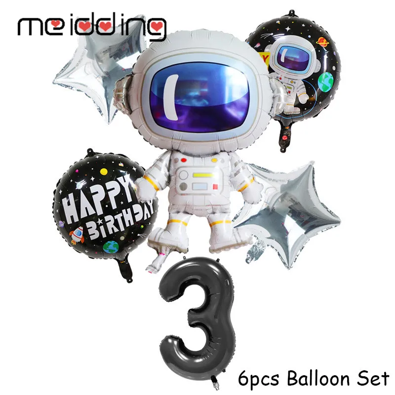 

Outer Space Party Decoration Kids Birthday Party Favors Gift Number Foil Balloons Set Decoration Of Astronaut Party And Events