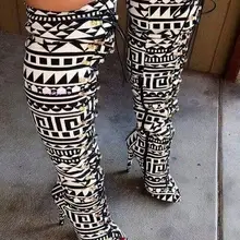 Лидер продаж; сезон весна; разноцветные женские сапоги до колена; пикантные женские сапоги на высоком каблуке с открытым носком; модные сапоги-гладиаторы; обувь для вечеринок