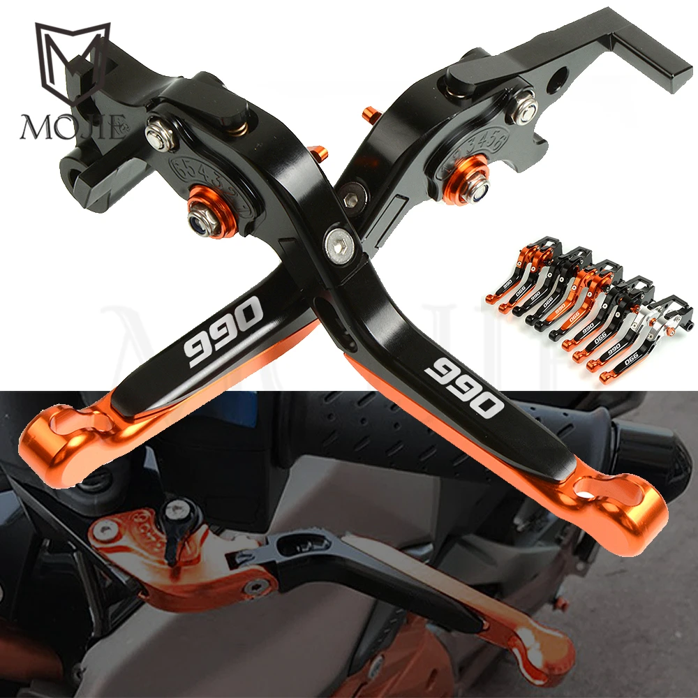 

For KTM 990 SMR SMT 990 950 SM 2007-2013 Motorcycle Lever CNC Aluminum Adjustable Folding Extendable Brake Clutch Levers Set