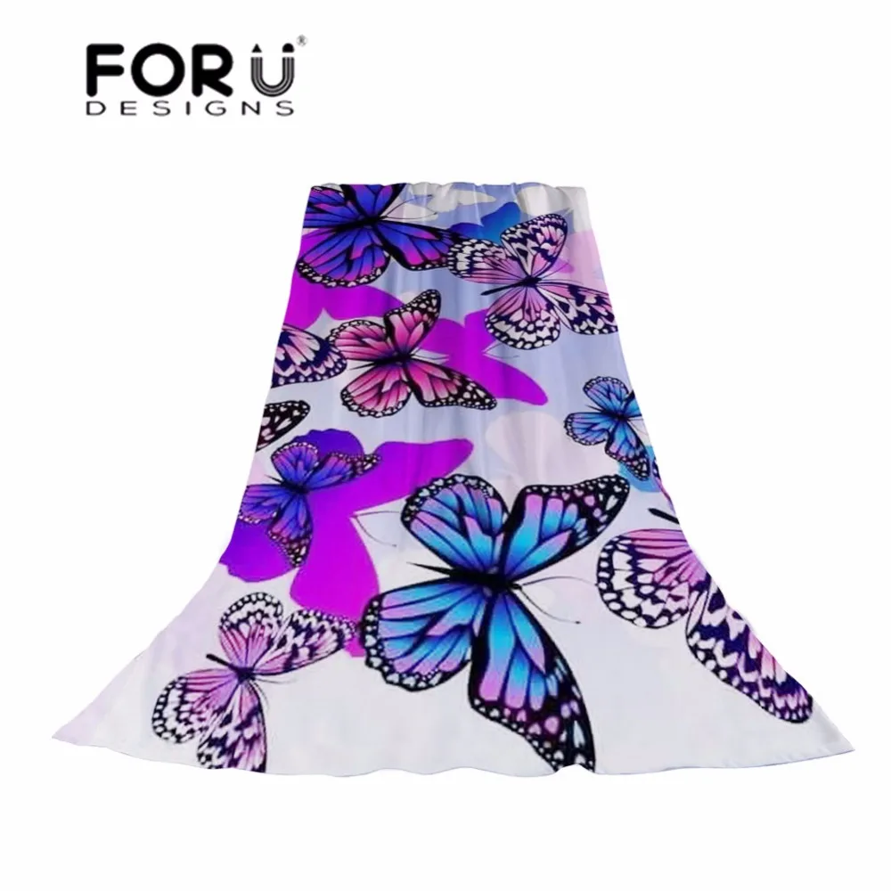 

FORUDESIGNS Women's Scarf Butterfly Print Fashion Beach Scarves Sun Protection Ladies Casual Party Shawl for Females Long Wraps